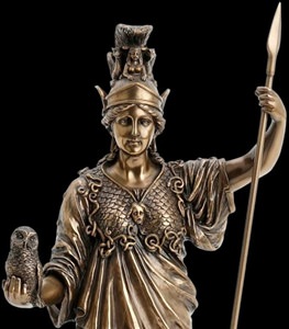 Athene bronzefigur